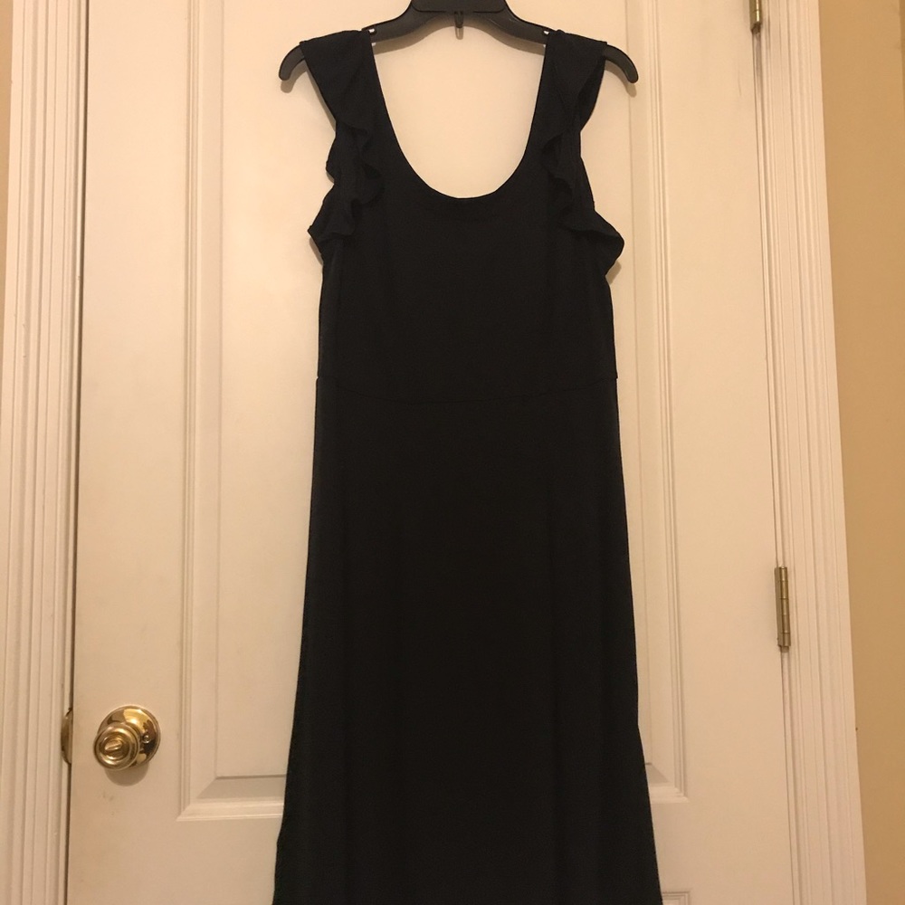 Loft Ruffle Strap Flare Dress - Picture 3 of 4